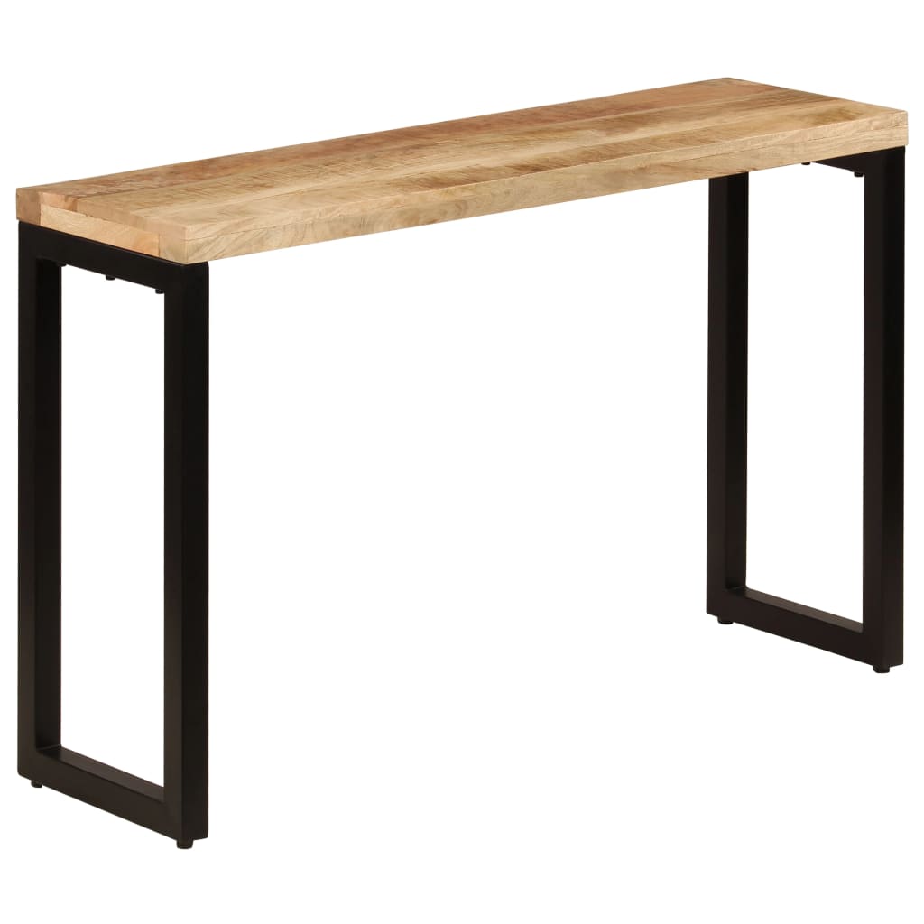 Konsolentisch Braun 110X35X76 Cm Massivholz Mango Und Eisen