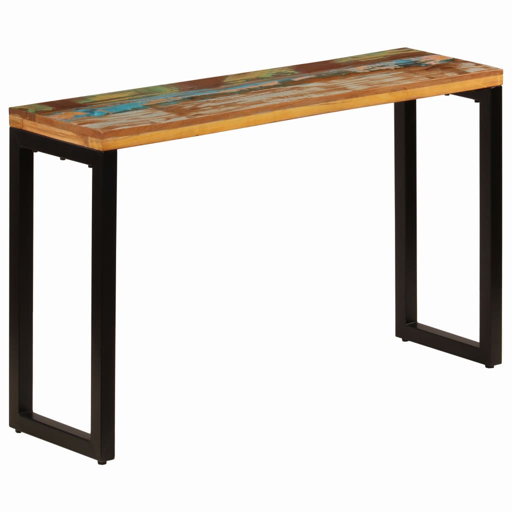Konsolentisch Braun 110X35X76 Cm Massivholz Mango Und Eisen