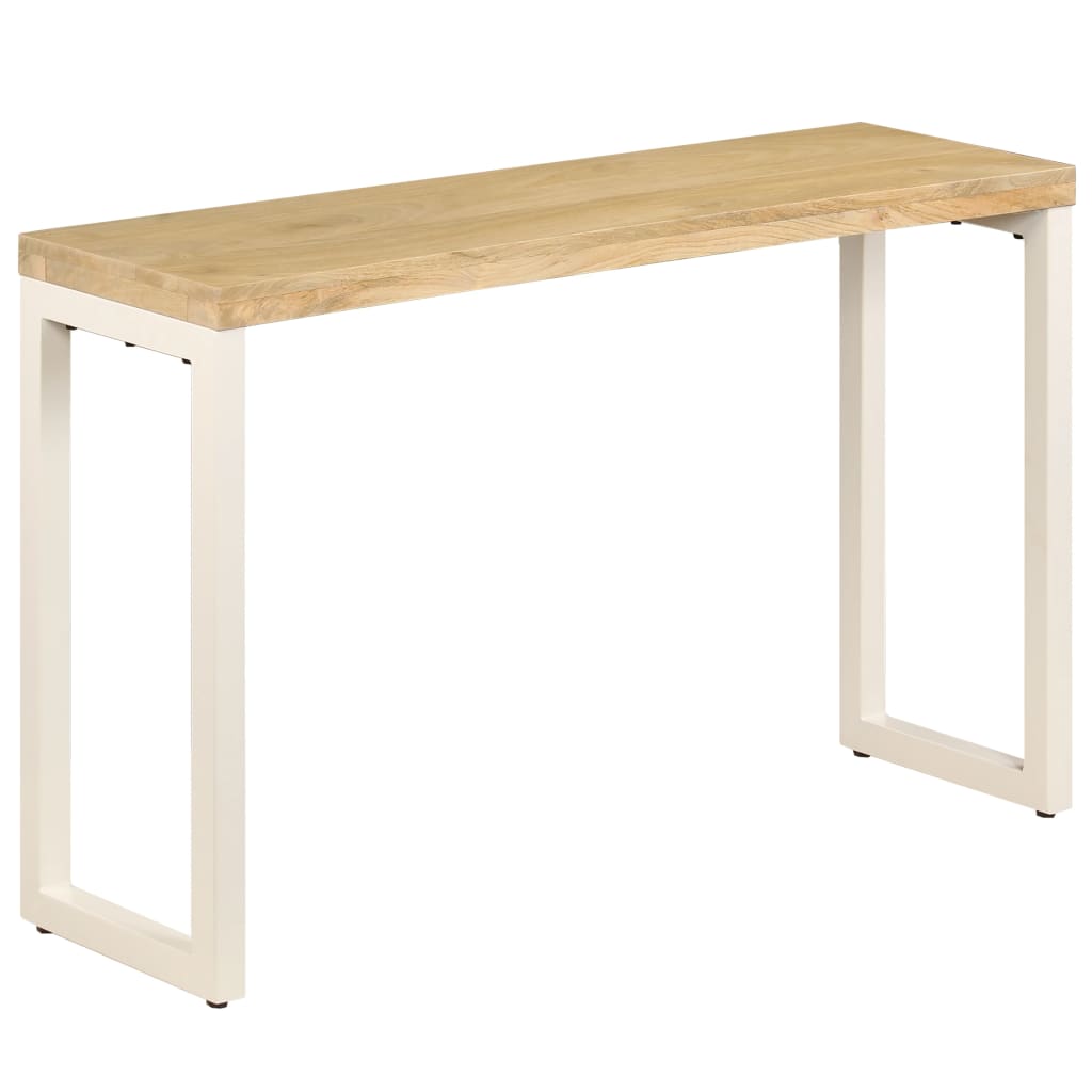 Konsolentisch Braun 110X35X76 Cm Massivholz Mango Und Eisen