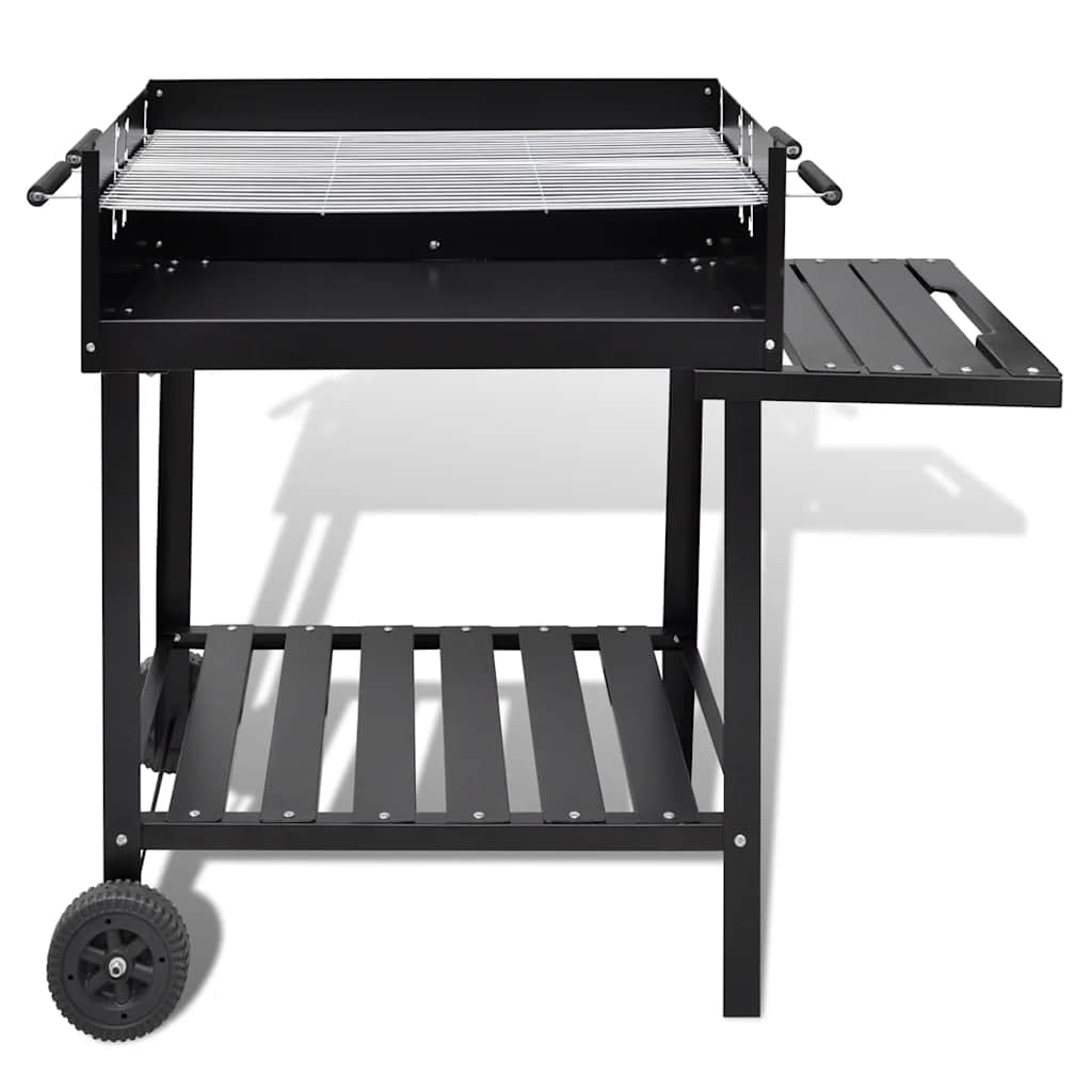 Bbq Grill Säulengrill Standgrill Kohlegrill Barbeque Mit 2 Rädern