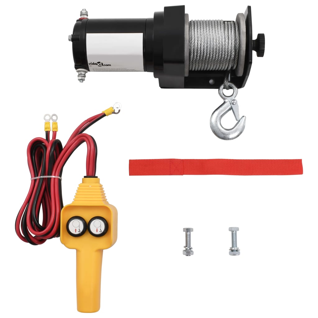 12 V Elektrische Seilwinde 907 Kg Kabel-Fernbedienung