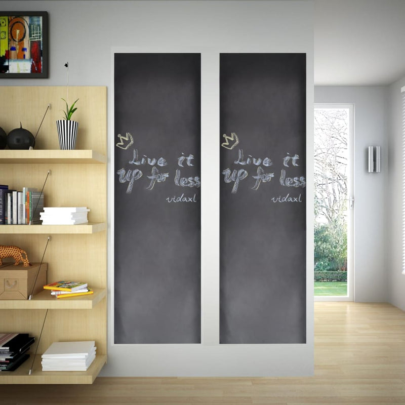 Wandaufkleber Kreidetafel 0,45X2 M 2 Rollen Mit Kreiden