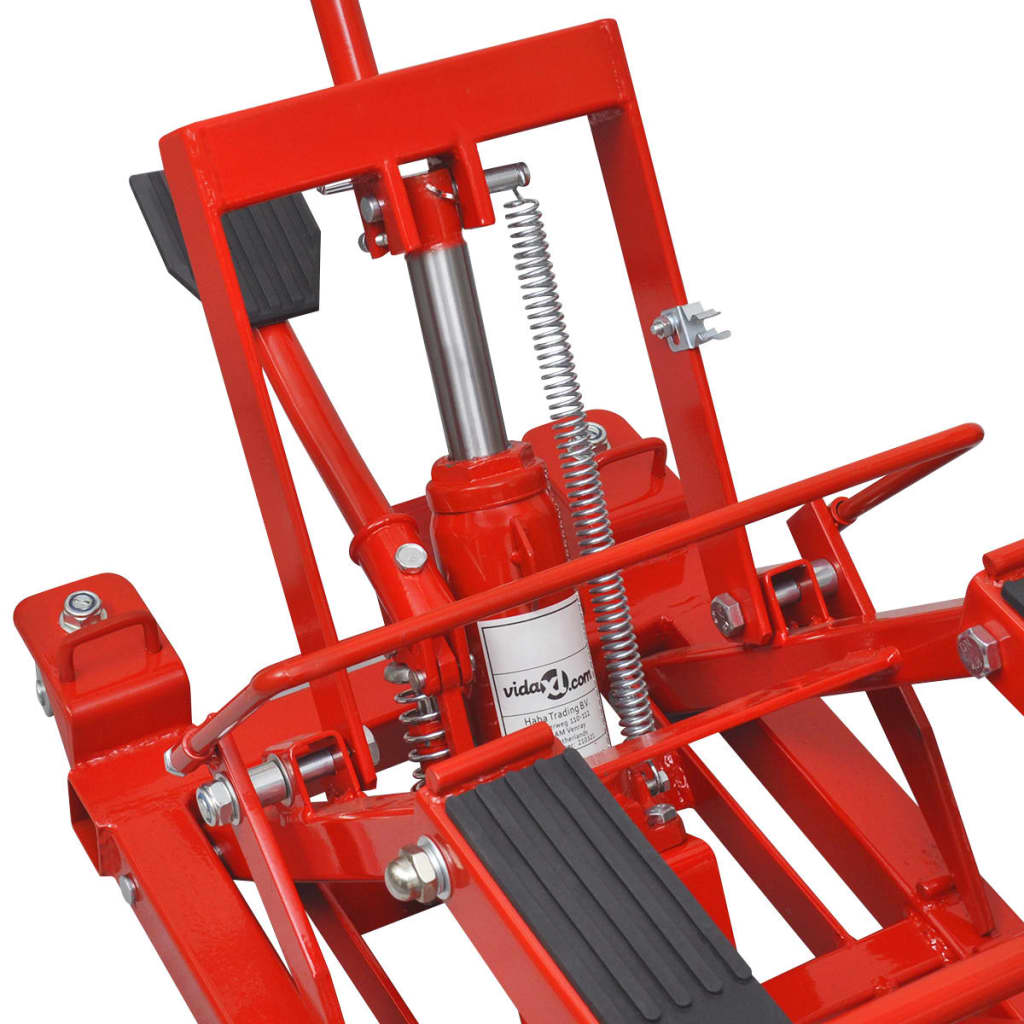 Hydraulische Motorrad-Hebebühne Atv 680 Kg Rot