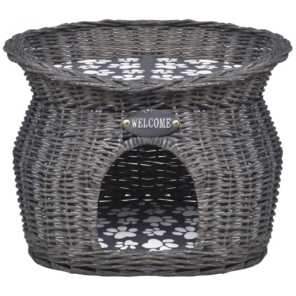 Kuschelhöhle Für Katzen Haustiere Mit Kissen Weide