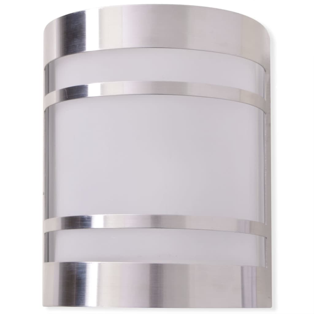 Außenwandlampe Edelstahl Silber