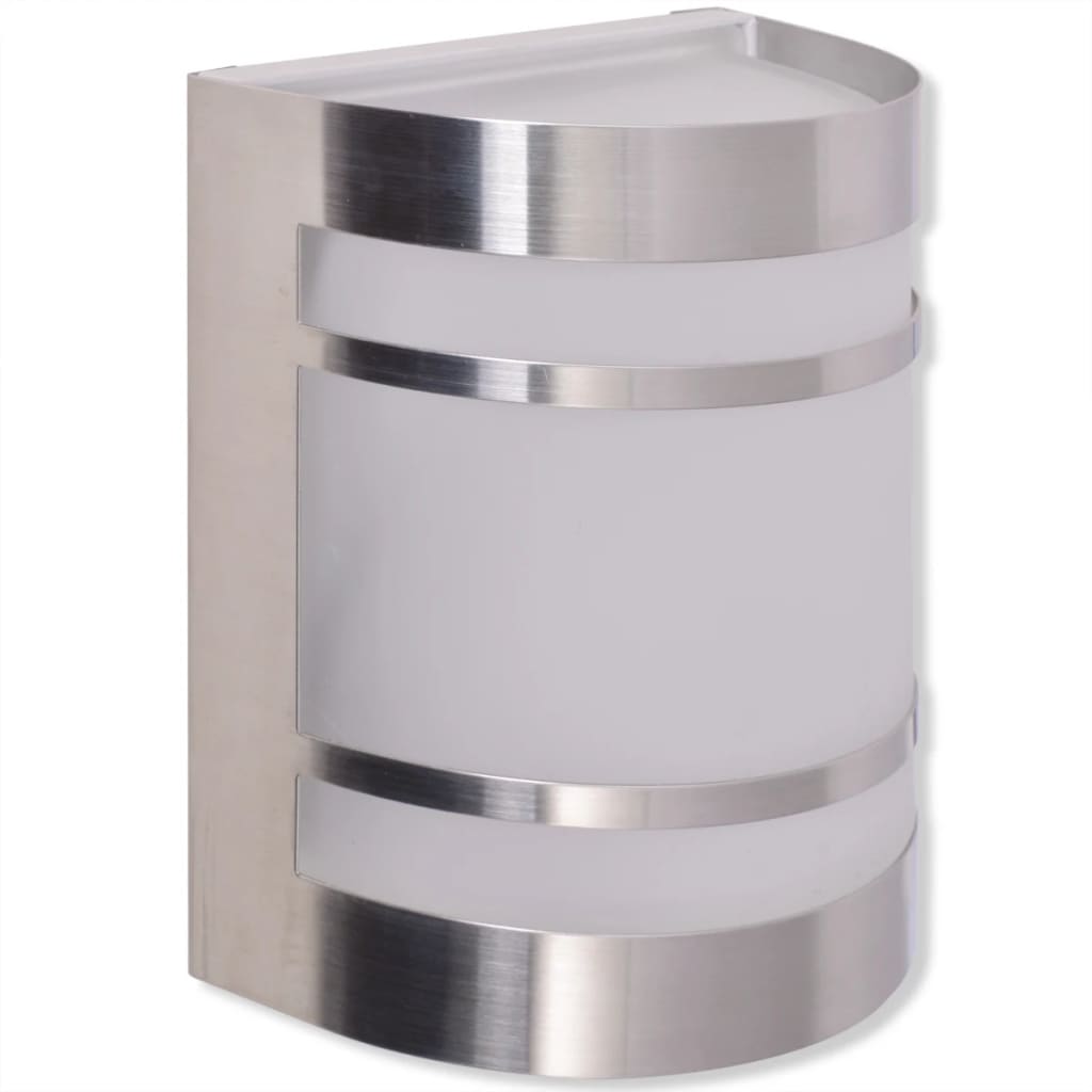 Außenwandlampe Edelstahl Silber