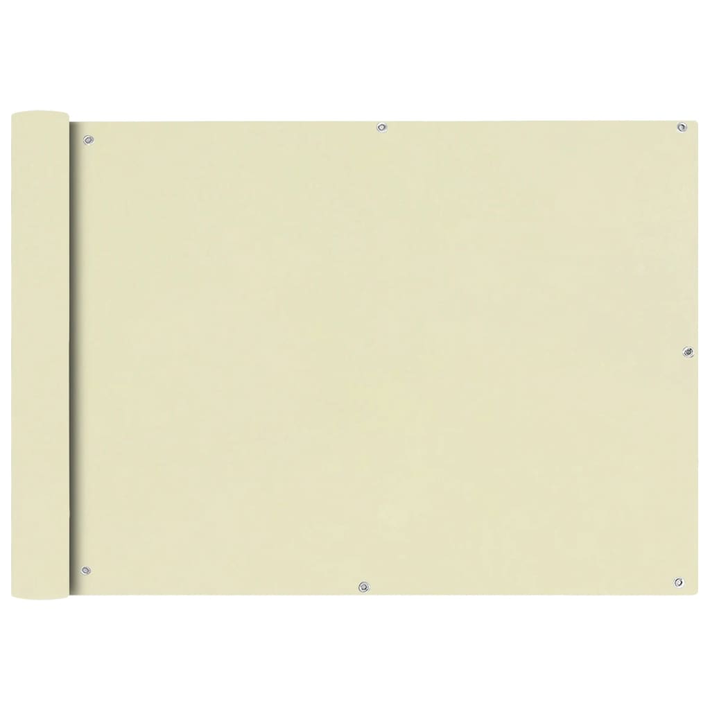 Balkon-Sichtschutz 100 % Polyester-Oxford Creme
