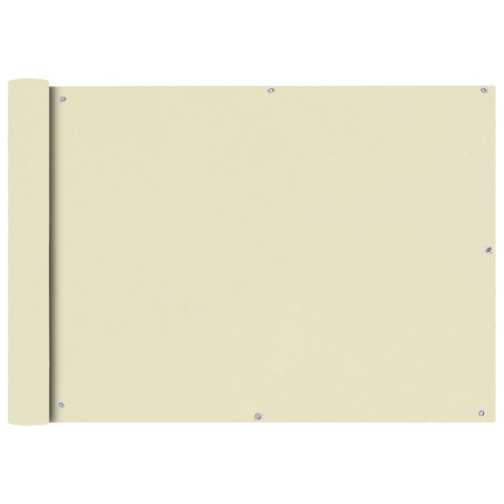 Balkon-Sichtschutz 100 % Polyester-Oxford Creme