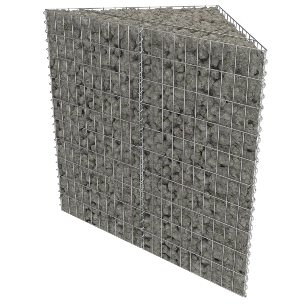 Gabionen-Hochbeet Verzinkter Stahl 75×75×50 Cm