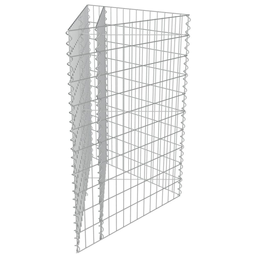 Gabionen-Hochbeet Verzinkter Stahl 75×75×50 Cm