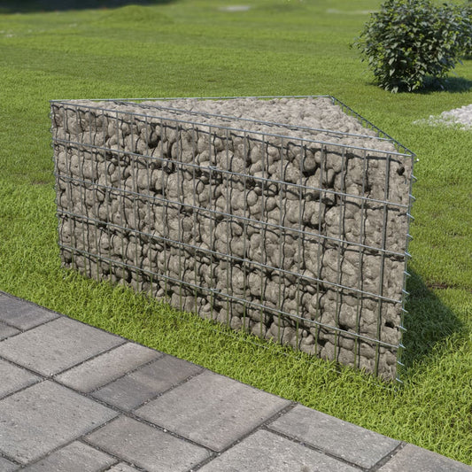 Gabionen-Hochbeet Verzinkter Stahl 75×75×50 Cm