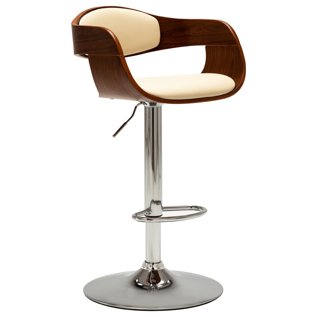 Barhocker 2 Stk. Bugholz Und Stoff