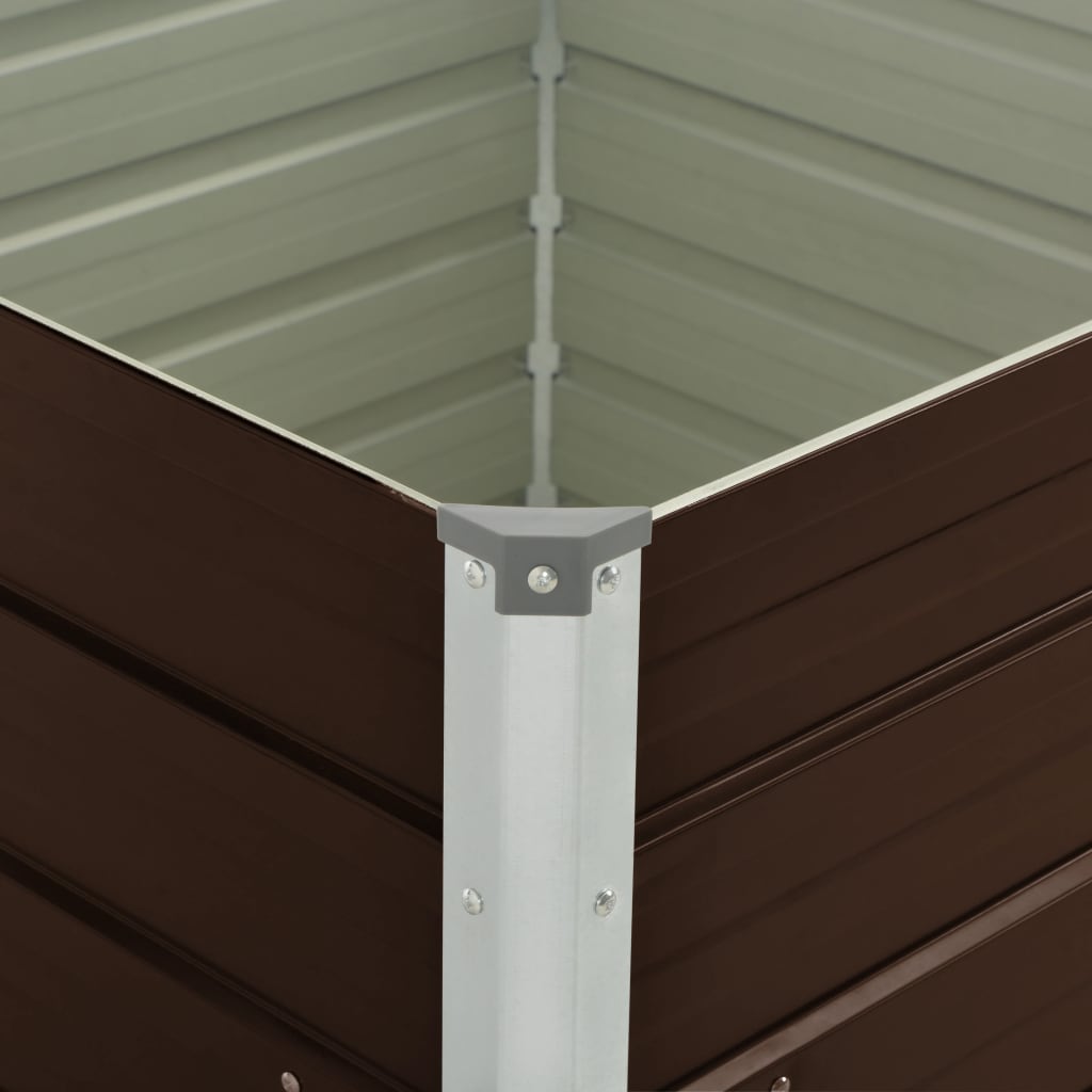 Hochbeet 100 X 100 X 77 Cm Verzinkter Stahl