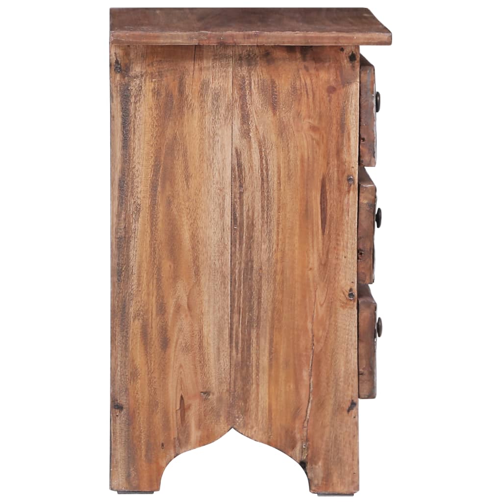 Nachttisch 30X30X51 Cm Altholz Massiv