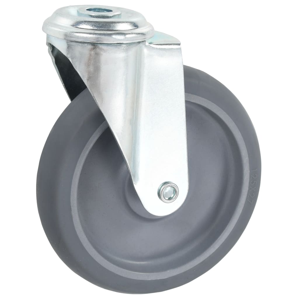 8 Stk. Lenkrollen Mit Bolzenloch 125 Mm