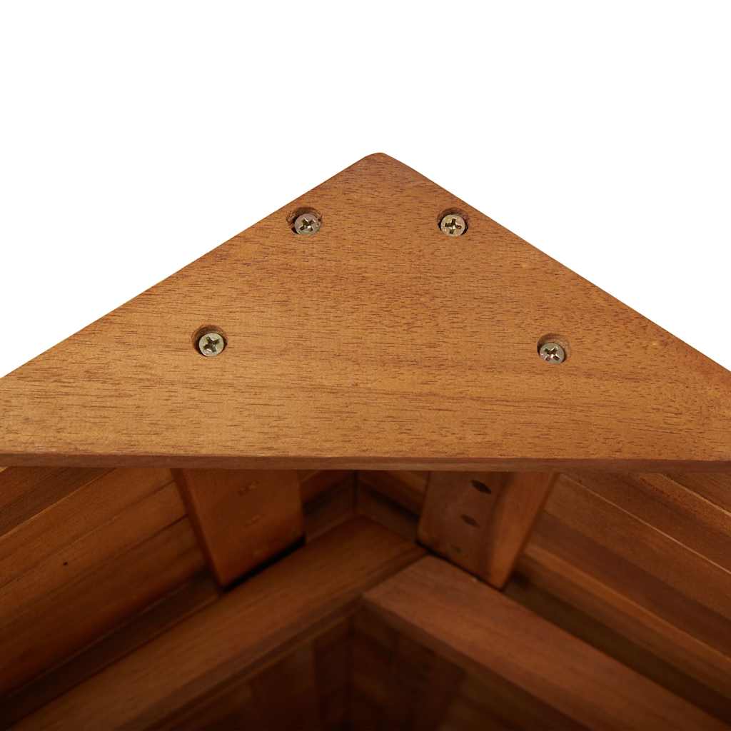 Outdoor-Bartisch Mit Dach 113X106X217 Cm Akazie Massivholz