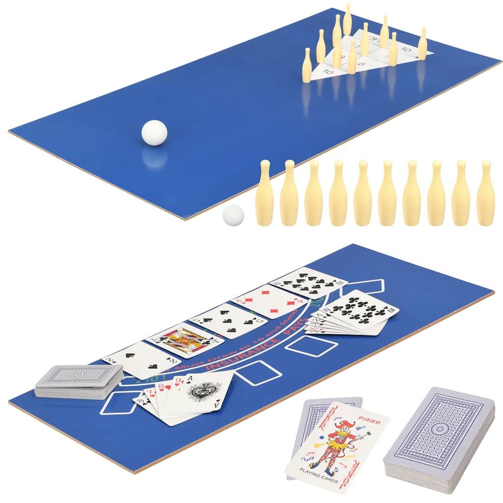15-In-1 Multigame-Tisch 121×61×82 Cm Ahorn