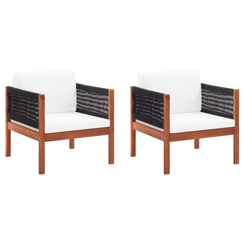 Garten-Ecksofas 2 Stk. Mit Auflagen Akazie Massivholz