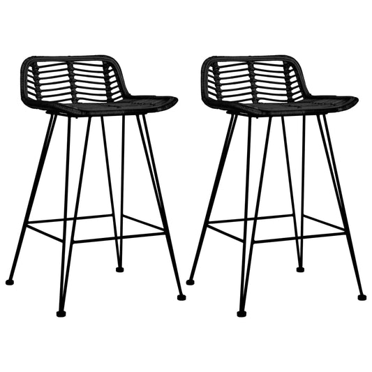 Barhocker 2 Stk. Rattan
