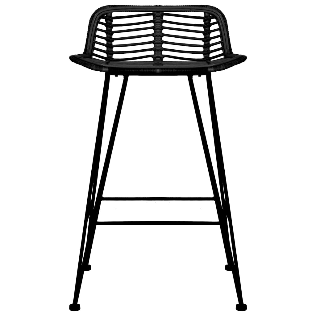 Barhocker 2 Stk. Rattan