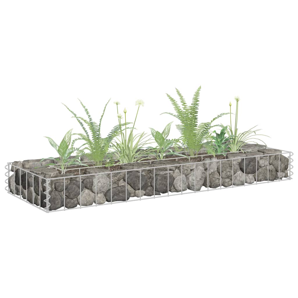Gabionen-Hochbeet Verzinkter Stahl 90×30×60 Cm