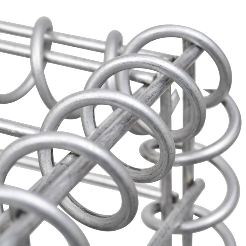 Gabionen-Hochbeet Verzinkter Stahl 90×30×60 Cm