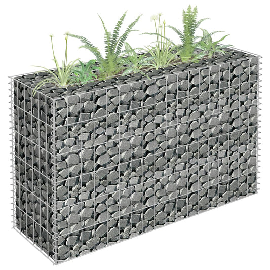 Gabionen-Hochbeet Verzinkter Stahl 90×30×60 Cm