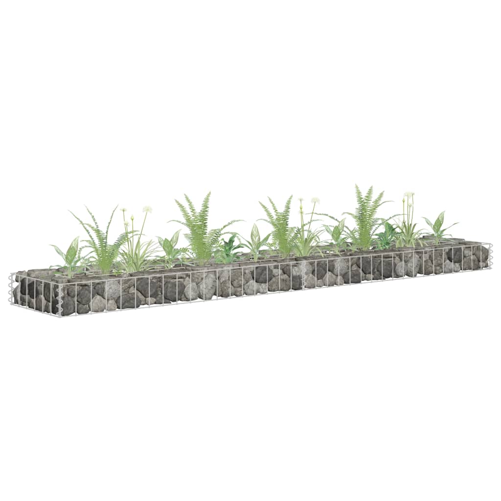 Gabionen-Hochbeet Verzinkter Stahl 90×30×60 Cm