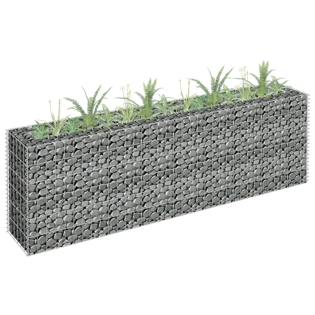 Gabionen-Hochbeet Verzinkter Stahl 90×30×60 Cm