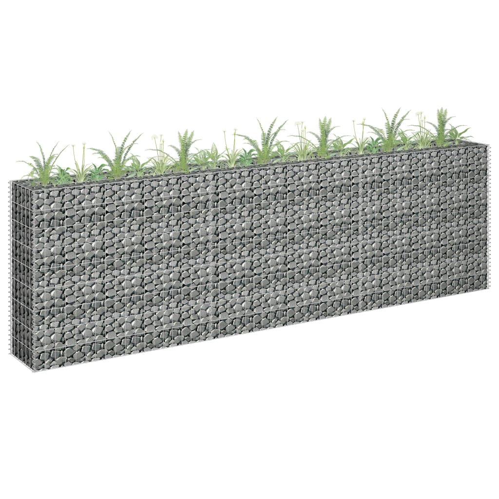 Gabionen-Hochbeet Verzinkter Stahl 90×30×60 Cm