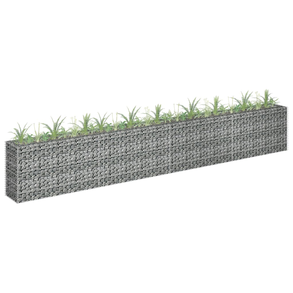 Gabionen-Hochbeet Verzinkter Stahl 90×30×60 Cm