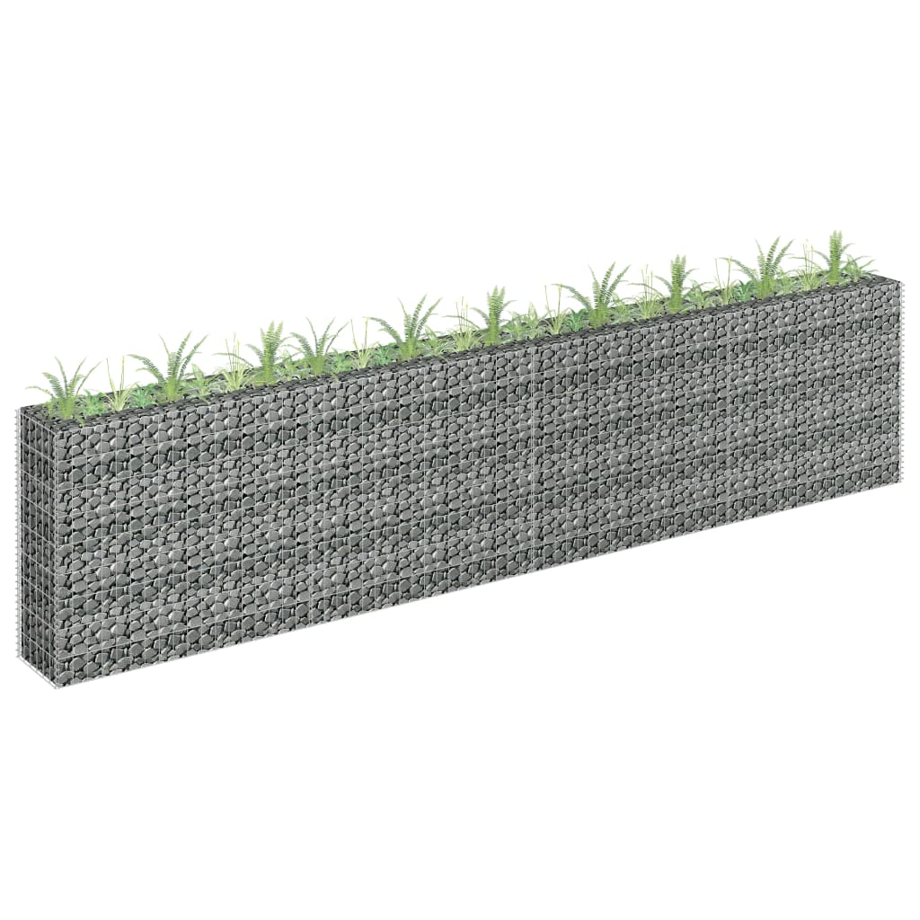 Gabionen-Hochbeet Verzinkter Stahl 90×30×60 Cm