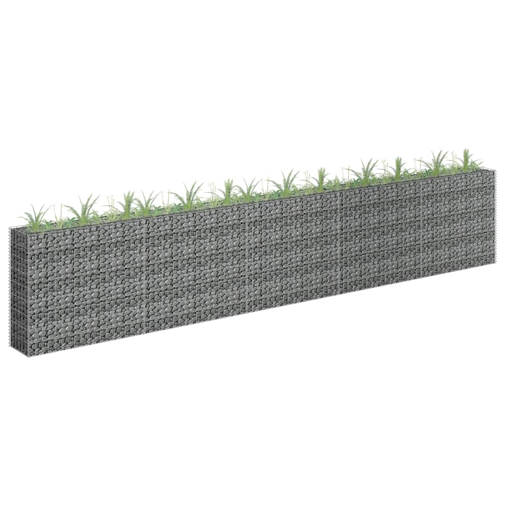 Gabionen-Hochbeet Verzinkter Stahl 90×30×60 Cm