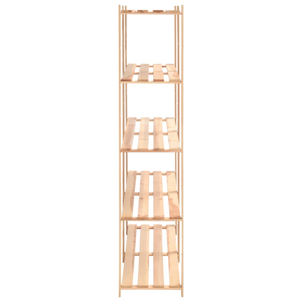 Lagerregal Mit 5 Böden 170×38×170 Cm Kiefer Massivholz 500 Kg