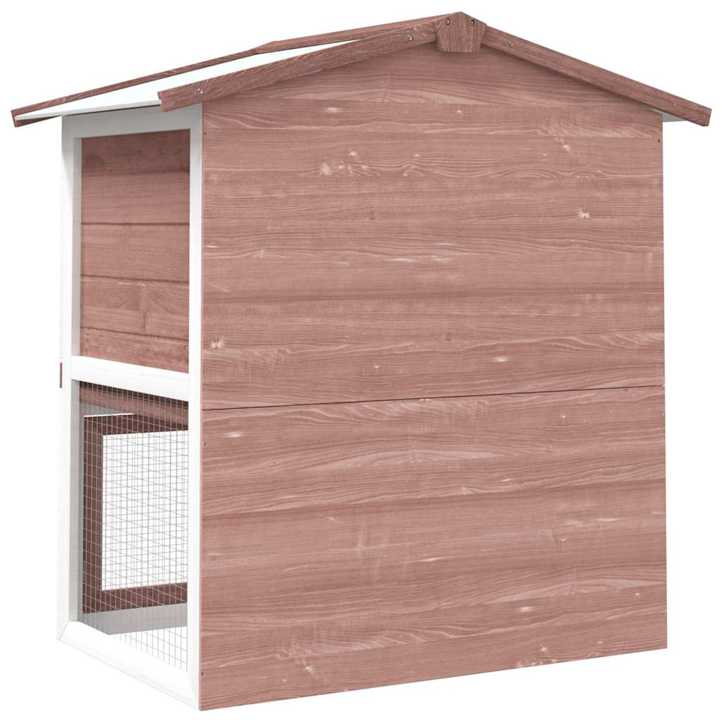 Kaninchenstall 3 Türen Holz