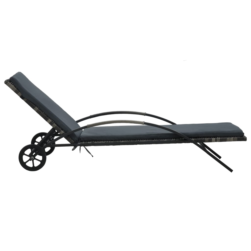 Sonnenliegen Mit Tisch Poly Rattan