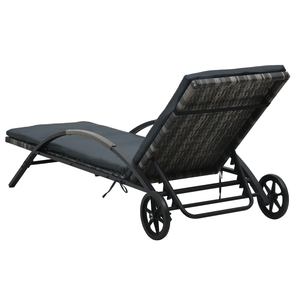 Sonnenliegen Mit Tisch Poly Rattan