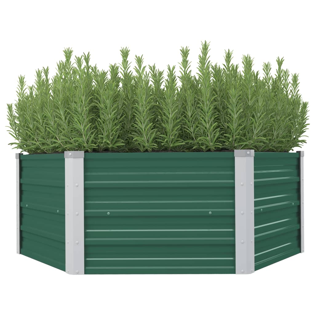 Hochbeet 129 X 129 X 45 Cm Verzinkter Stahl