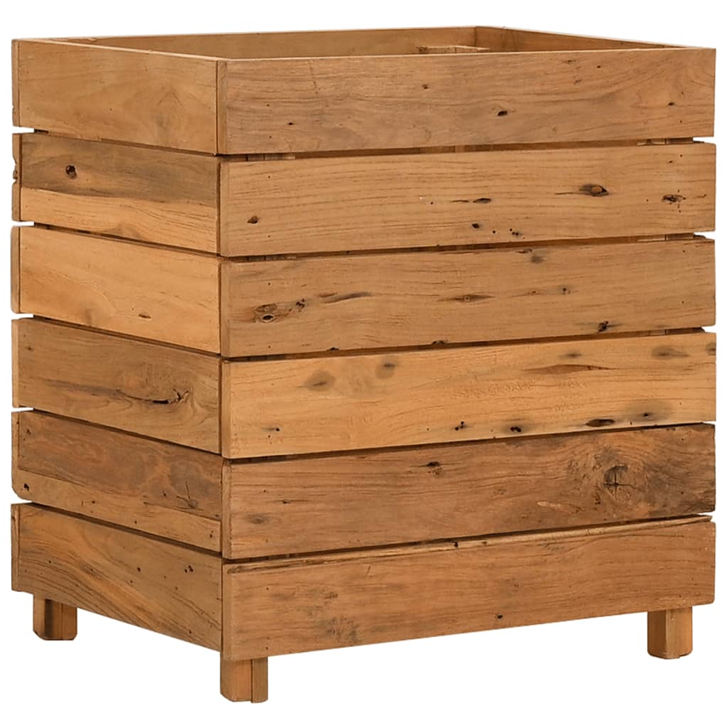 Hochbeet Teak Altholz Und Stahl
