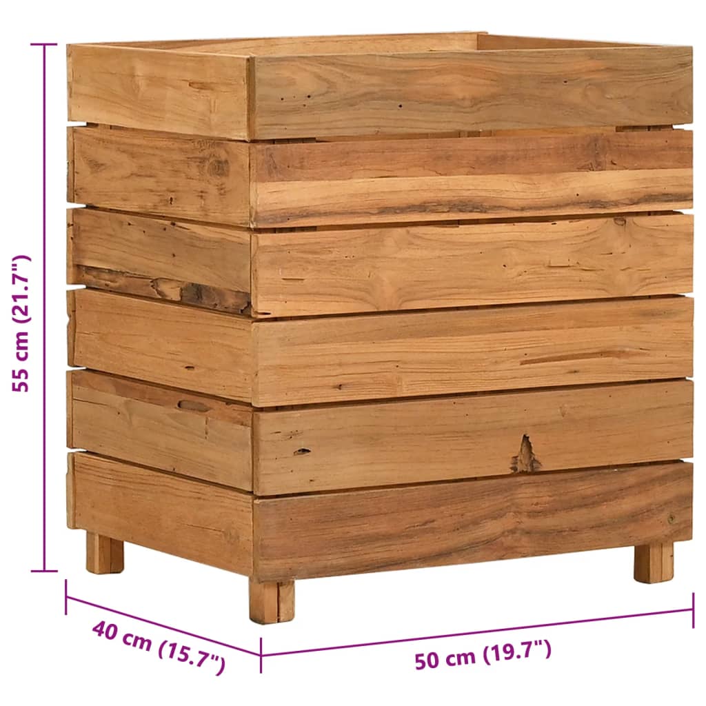 Hochbeet Teak Altholz Und Stahl