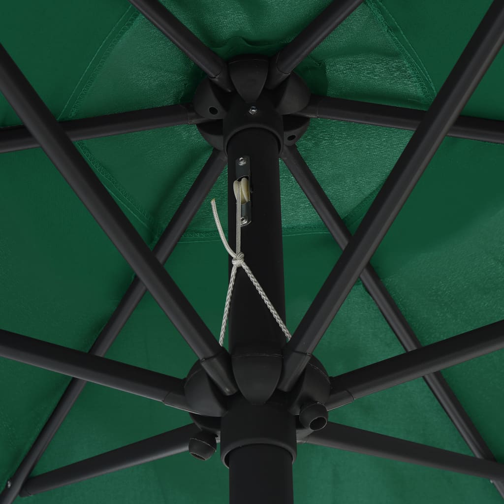 Sonnenschirm Mit Led-Beleuchtung Und Alu-Mast 270 Cm