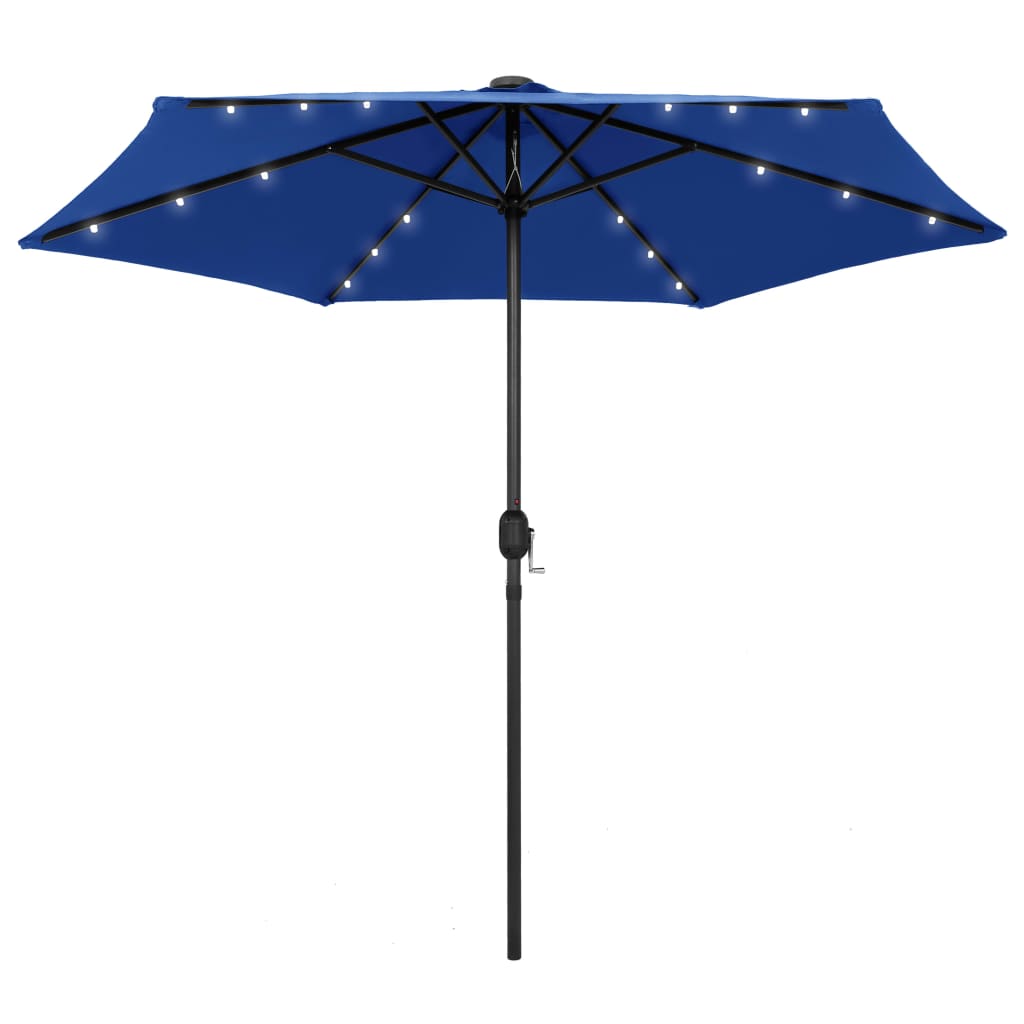 Sonnenschirm Mit Led-Beleuchtung Und Alu-Mast 270 Cm