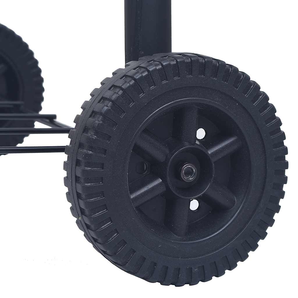 Holzkohlegrill Smoker Mit Unterer Ablage Schwarz