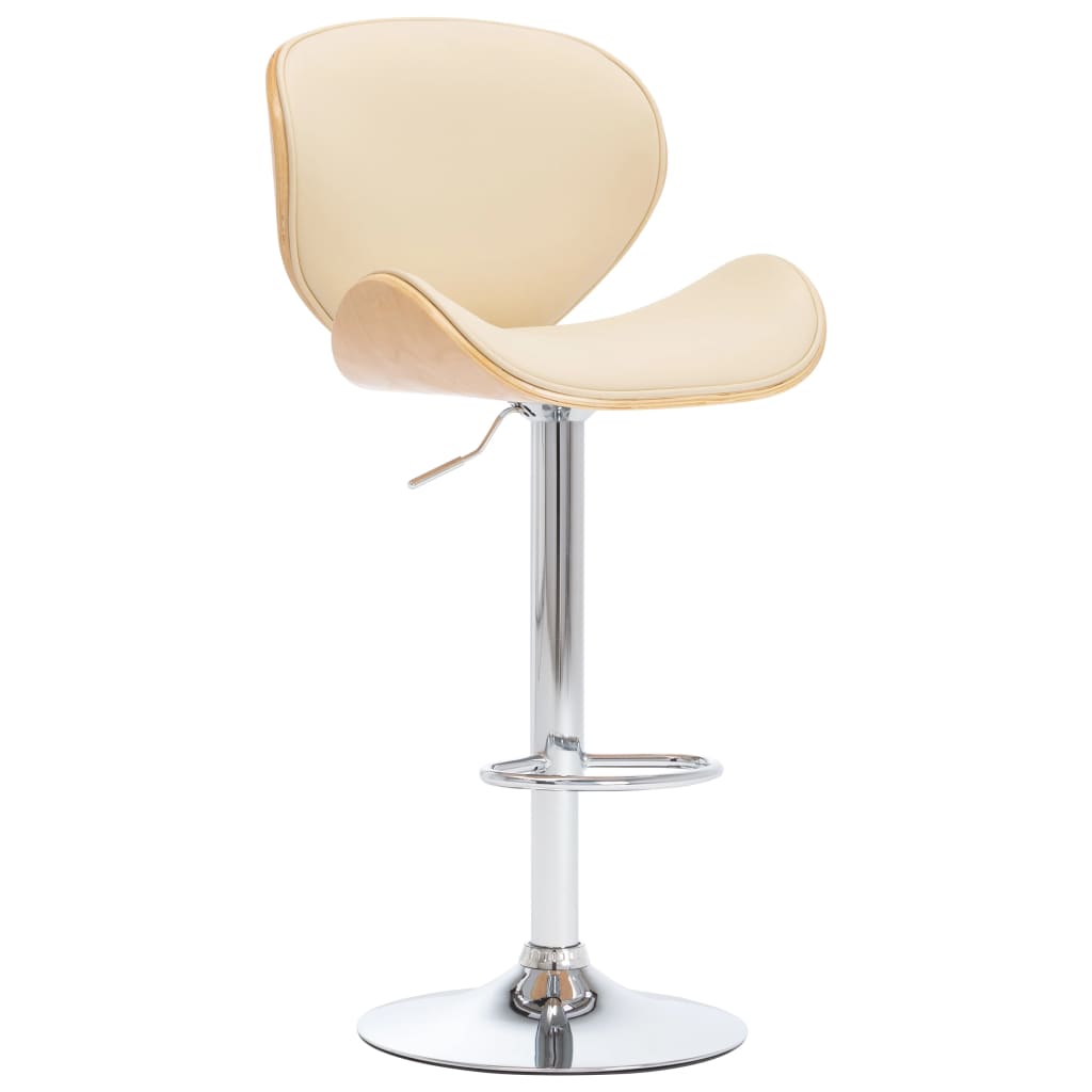 Barhocker Taupe Stoff