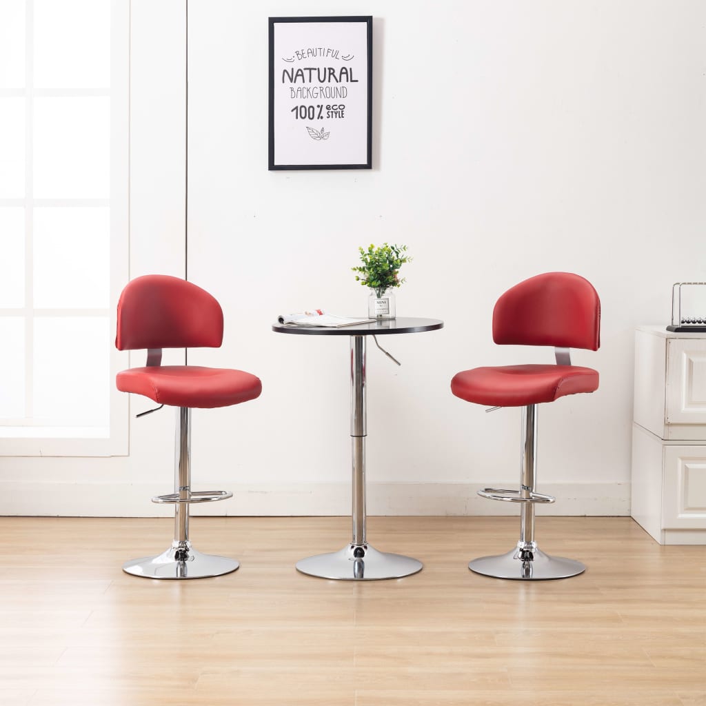 Barhocker 2 Stk. Kunstleder