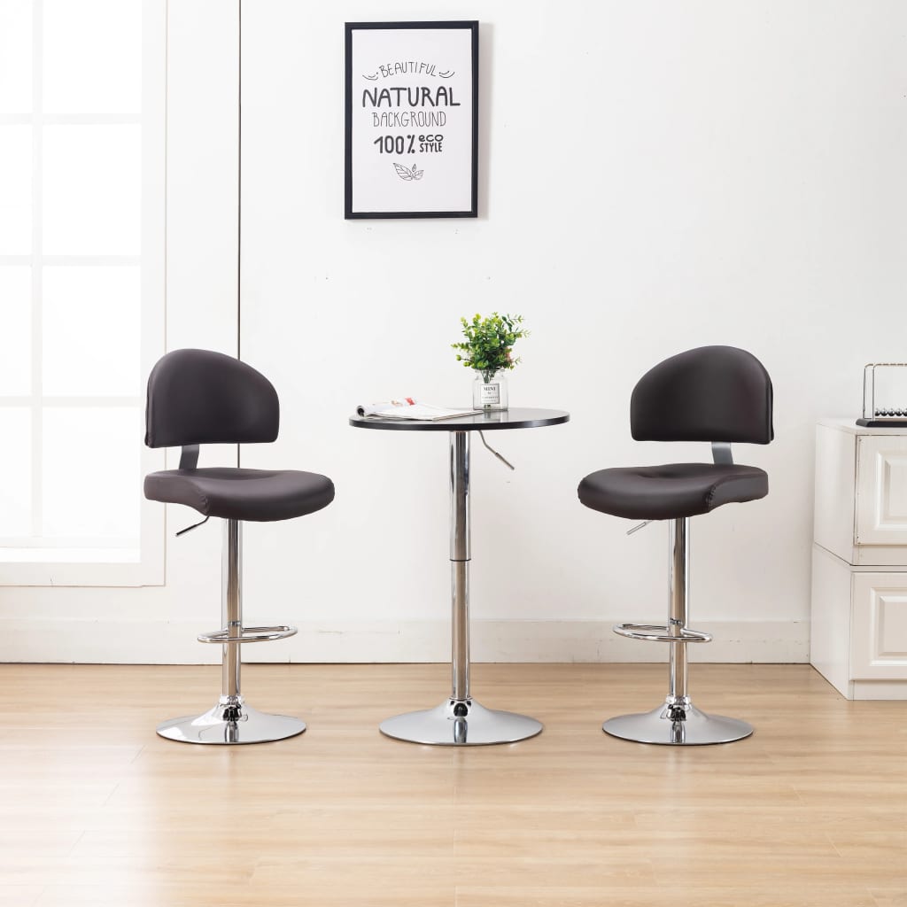 Barhocker 2 Stk. Kunstleder