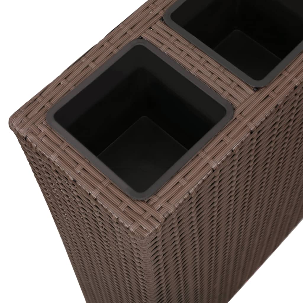 Garten-Hochbeet Mit 4 Töpfen 2 Stk. Poly Rattan