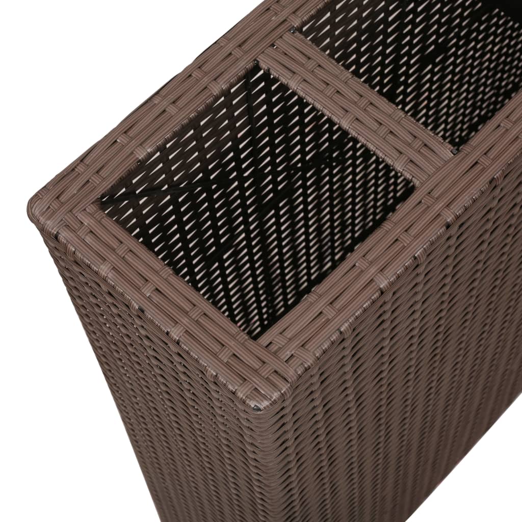 Garten-Hochbeet Mit 4 Töpfen 2 Stk. Poly Rattan