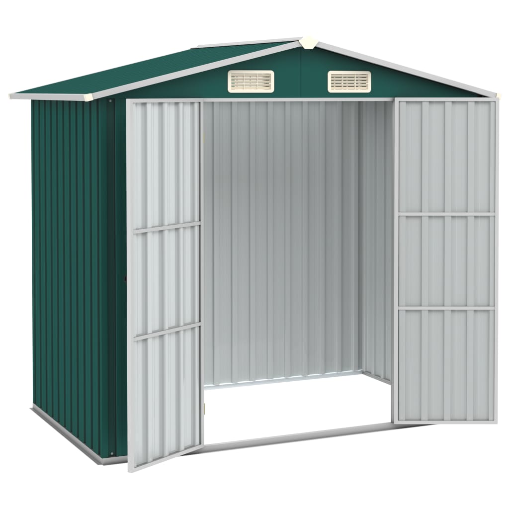 Gerätehaus 205X129X183 Cm Verzinkter Stahl