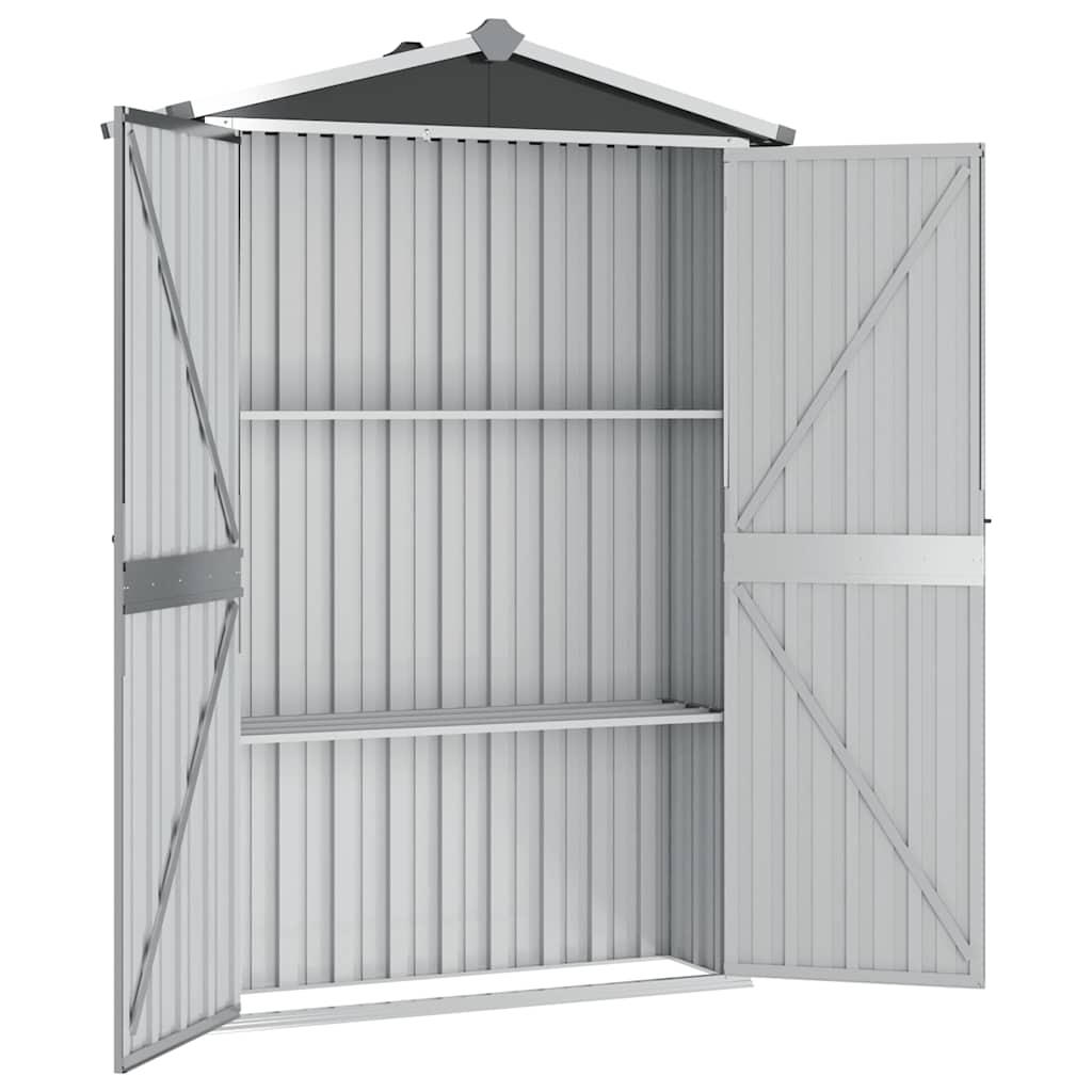 Gerätehaus 116X45X175 Cm Verzinkter Stahl